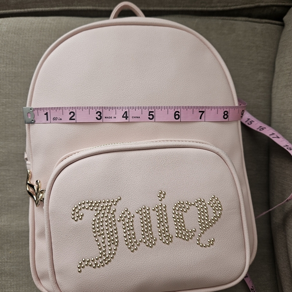 Juicy Couture baby Pink Backpack with Gold Accents NWT - Picture 7 of 10